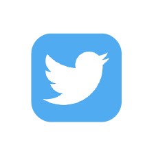 Blue twitter icon