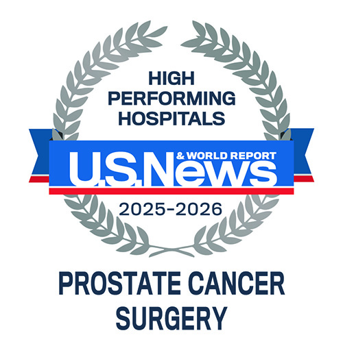 US News & World Report High Performing Hospital - Prostate Cancer Surgery