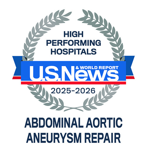 US News & World Report High Performing Hospital - Aortic Aneurysm Repair