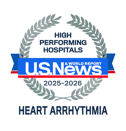US News & World Report High Performing Hospital - Heart Arrhythmia