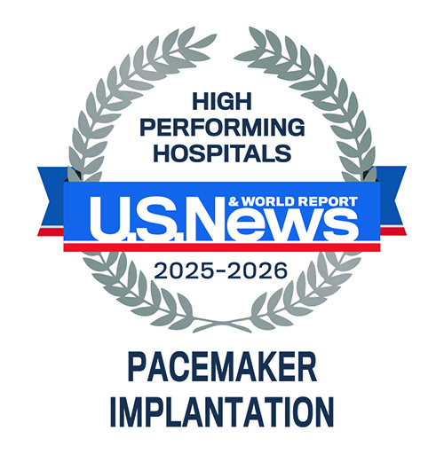 US News & World Report High Performing Hospital - Pacemaker Implantation