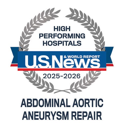 News & World Report High Performing Hospitals, Abdominal Aortic Aneurysm Repair