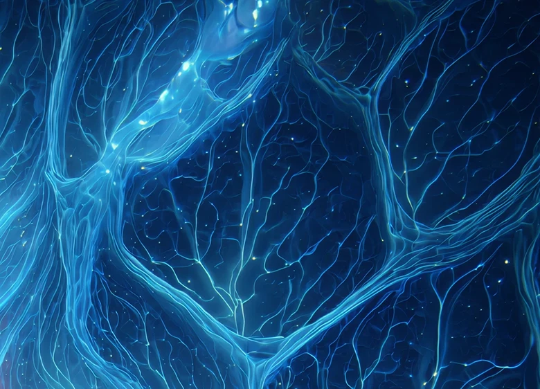 Light Blue Neural Pathways pattern