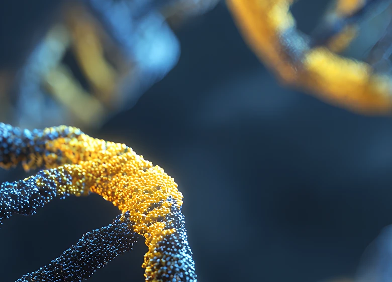 Yellow Blue Macro Helix pattern
